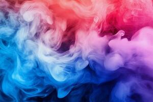 Vibrant abstract artwork showcasing swirling colors in shades of blue, red, and pink photo