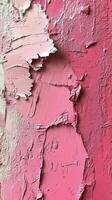 Beautiful shades of pink paint applied with texture on a canvas photo
