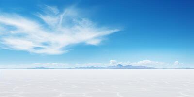 Serene landscape with mountains and clouds photo