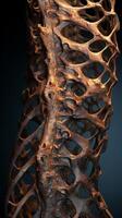 Intricate organic structure with natural patterns photo