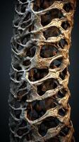 Intricate network of bones and skeletal structure photo