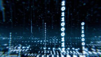 animated technology background 3d digits futuristic and technological vibe. Perfect for web development, coding backgrounds, and digital technology concepts. video