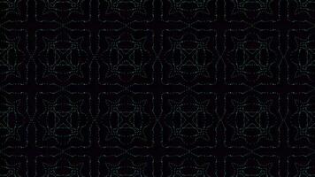 A black and green pattern with a star pattern video