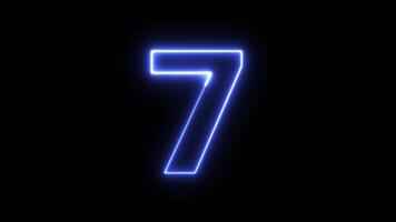 countdown neon animation background best for ads, number, text video