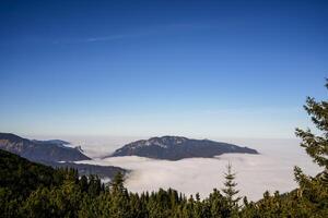 View from a mountain in the Alps around Garmisch-Partenkirchen, Bavaria photo