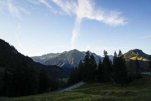 Sunrise scenery in the Austrian Alps, Tyrol photo