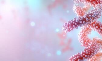 A close up of a dna molecule photo