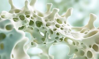 A close up of a white substance photo