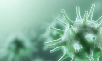 A close up of a virus cell photo