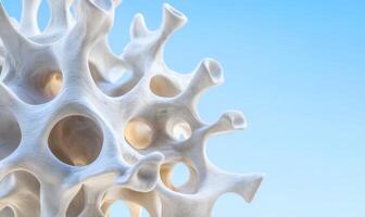 A close up of a large white object photo