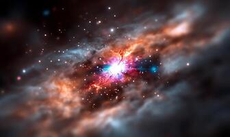 The star cluster in the center of this image photo