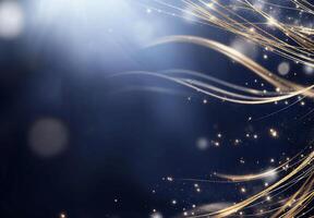 Abstract background with shimmering light and flowing lines. photo