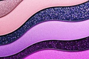 Surreal galaxy-inspired makeup palette with shimmering taupe, vibrant purple, and deep black tones for creative beauty fans and artists photo