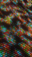 A colorful pattern of dots on a black background video