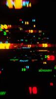 January Calendar Dates in Vibrant Motion on Black Background video