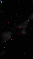 Speed of Light in Space Abstract Light Streaks on a Dark Background video