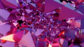 Abstract 3d animation of triangles video