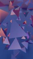 A 3d rendering of a bunch of triangles video