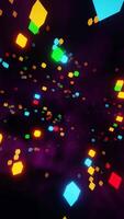 A colorful abstract background with many different colored cubes video