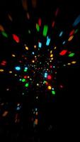 A black background with many colorful lights video