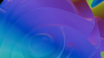 A colorful abstract flower video