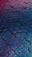 Abstract Hexagonal Grid with Colorful Light Reflections video