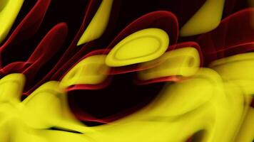 A yellow and red abstract image video