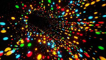 A colorful light show with many different colors video