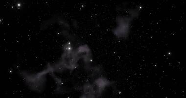 A black and white image of a starry sky video