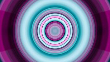 A circular blue and pink background with a circular design video