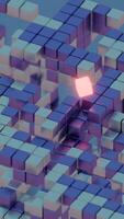 A 3d rendering of a cube with a red dot video