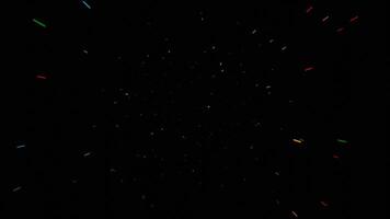 A black background with many colorful lights video