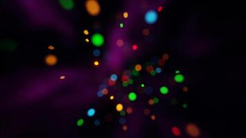 A colorful light show with many different colors video