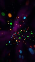 A dark background with many colorful lights video
