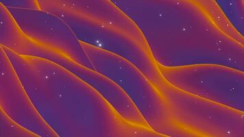 A computer generated image of a wave pattern video
