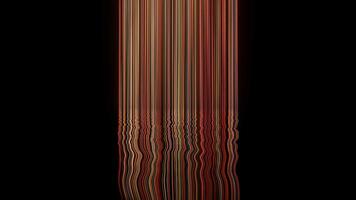 A long line of red and orange stripes on a black background video