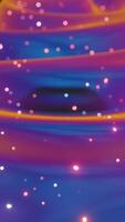 A colorful abstract background with a black hole in the center video