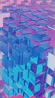 Abstract 3d cubes background video