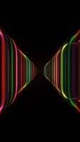 Abstract light tunnel with rainbow lines video