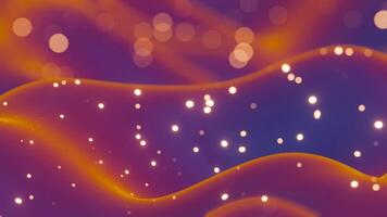 Abstract background with lights and bubbles video