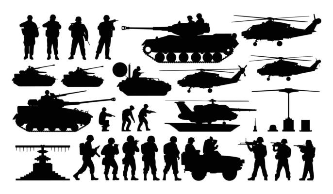Striking Shadows A Military Operation in Silhouettes