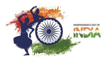 Dancers of Freedom Celebrating India's Independence Day vector