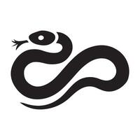 Snake Silhouette Illustration Graphic Design vector