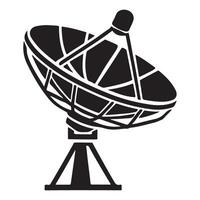 Satellite Dish Silhouette Illustration Communication Technology Icon vector