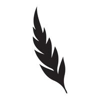 Feather Icon Art Illustration vector