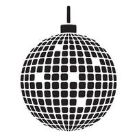 Disco Ball Silhouette Design Element for Party vector