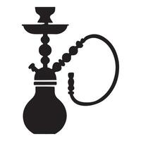 Hookah Silhouette Icon Design Element vector