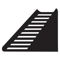 Abstract Staircase Silhouette Graphic Design vector