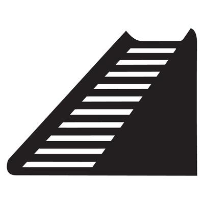 Abstract Staircase Silhouette Graphic Design