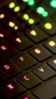 cool gaming keyboard with colorful lights. Made for gamers. It's for playing games on computers. Shopping online for electronic stuff. video